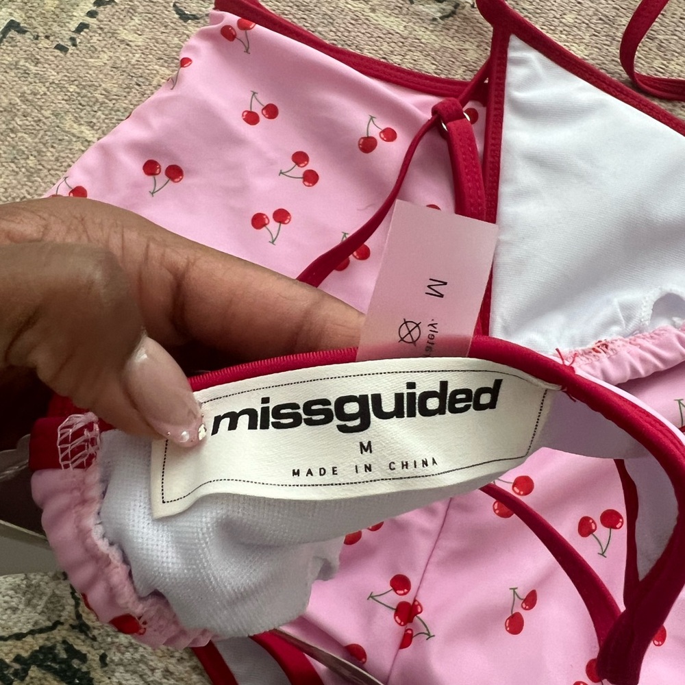 Missguided Cherry Pattern Bikini - Picture 5 of 5